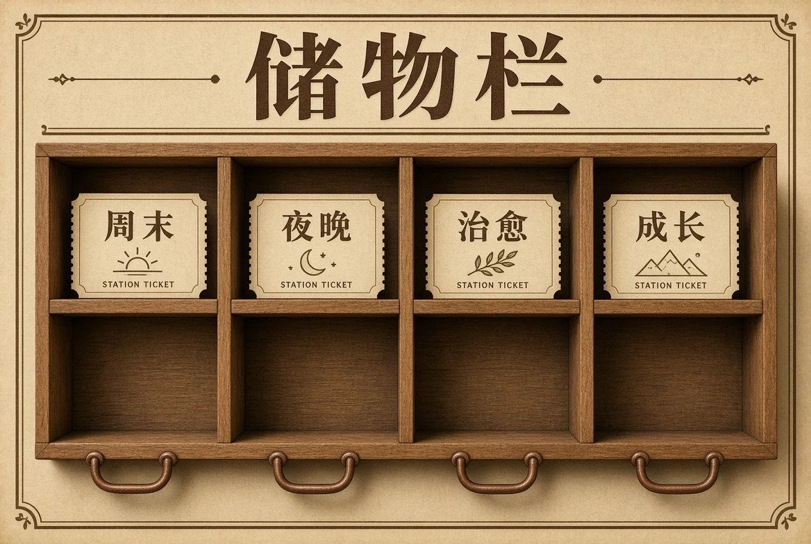 储物栏导览